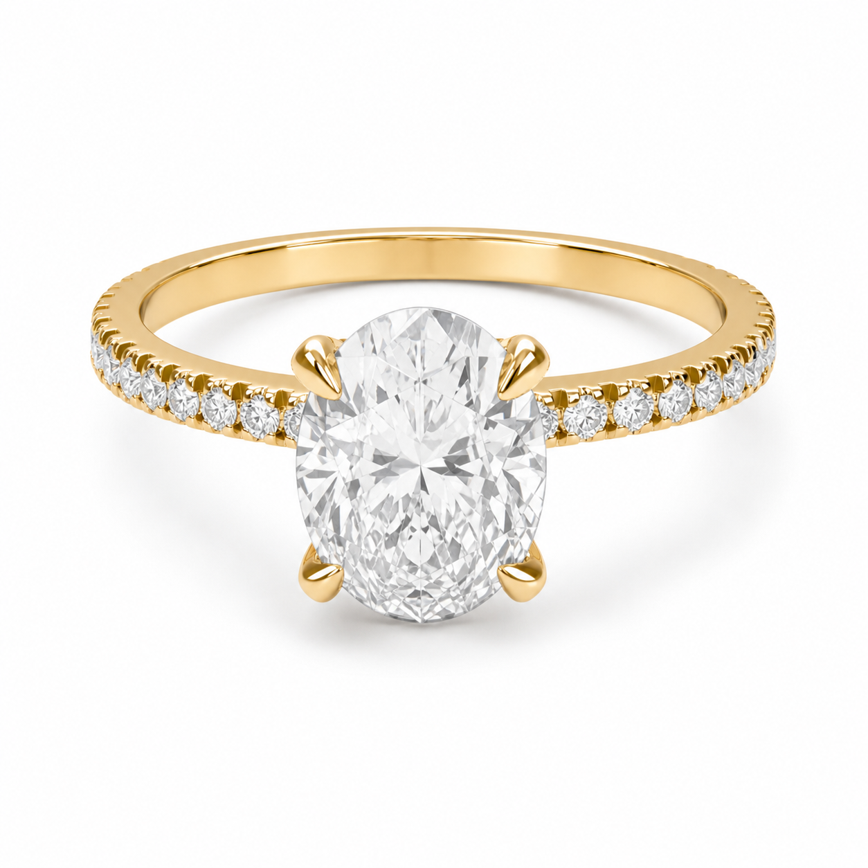 Anillo Esmeralda VIII Halo Triple