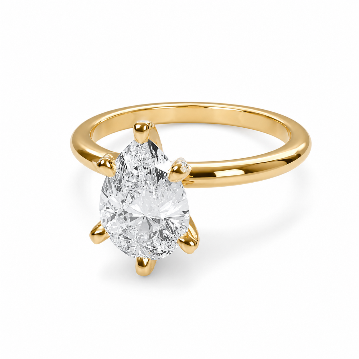Anillo de compromiso Pera I · Solitario