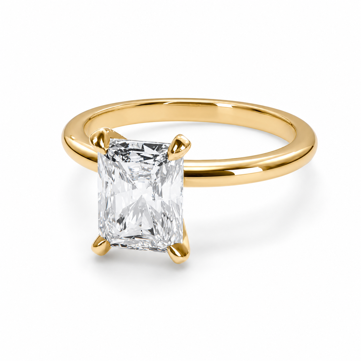 Anillo de compromiso Radiante II · Solitario