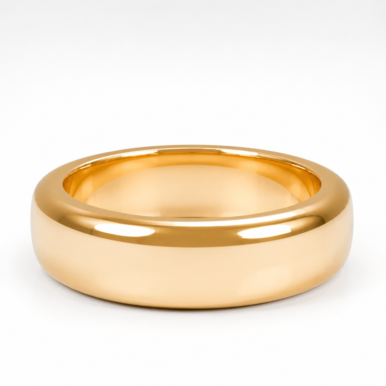 Banda de matrimonio para hombre Pulido 6 mm · Perfil B